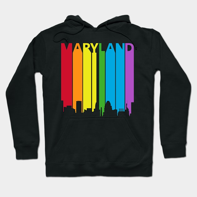 Maryland LGBT Gay Pride Hoodie by GWENT